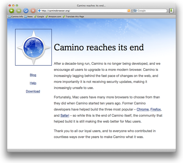 Camino reaches its end