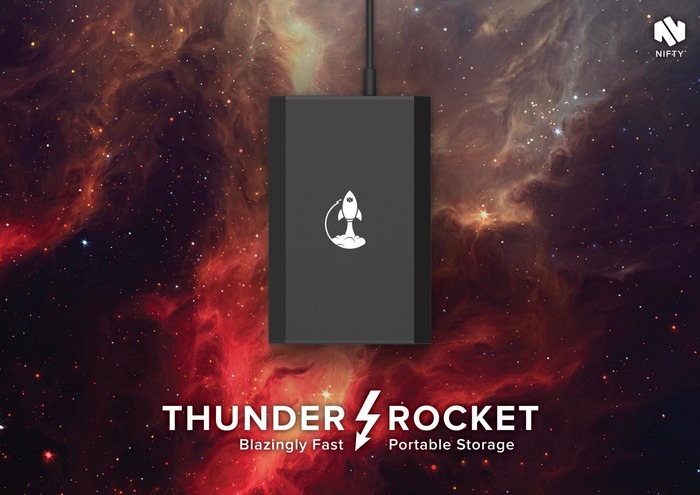 Nifty、Read/Writeとも1GB/s超えのThunderbolt 2ストレージ「Thunder Rocket」を11月に発売。