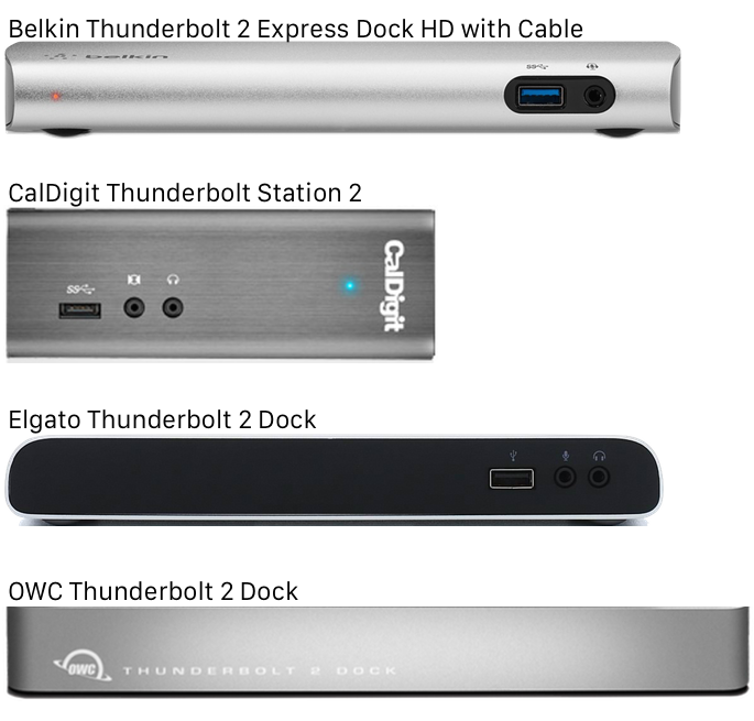 Belkin、CalDigit、Elgato、OWCのThunderbolt 2 Dock比較＆まとめ。