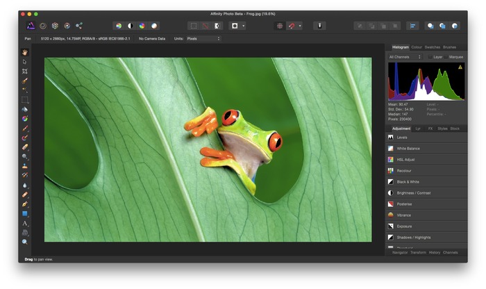 Serif Labs、MacAppStore Best of 2014を受賞したAffinity Designerに続き、プロユーザー向け写真編集アプリ「Affinity Photo」のベータ版をリリース。