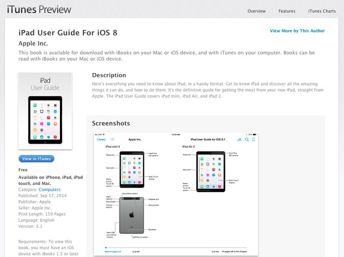 Apple、iPad Air 2とiPad mini 3の記載がされたユーザーガイドを一時公開。Touch IDとバーストモードの記載も。