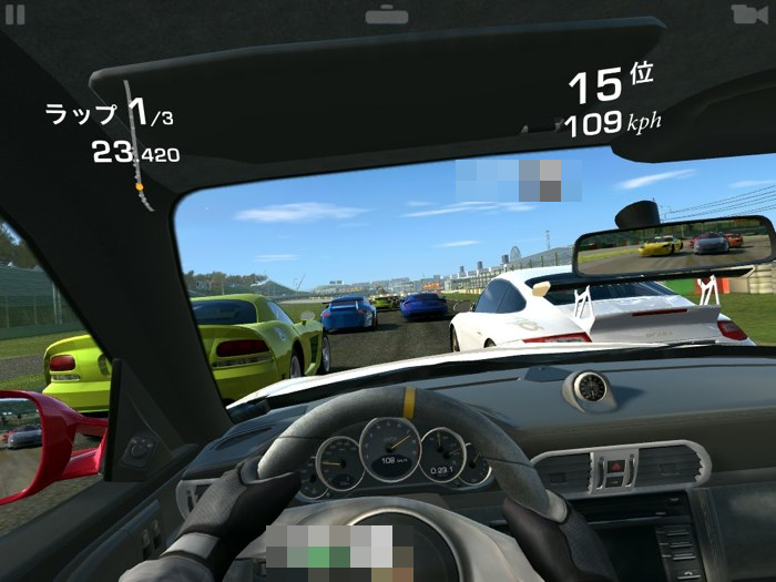 [iPad] iPad miniとNexus7でReal Racing3を比較してみた。