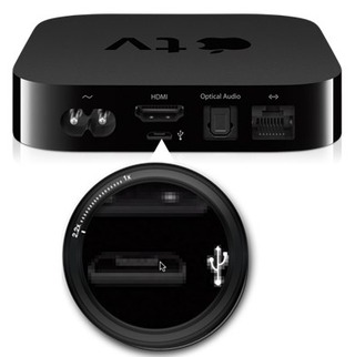 AppleTVに付いているmicroUSBポート