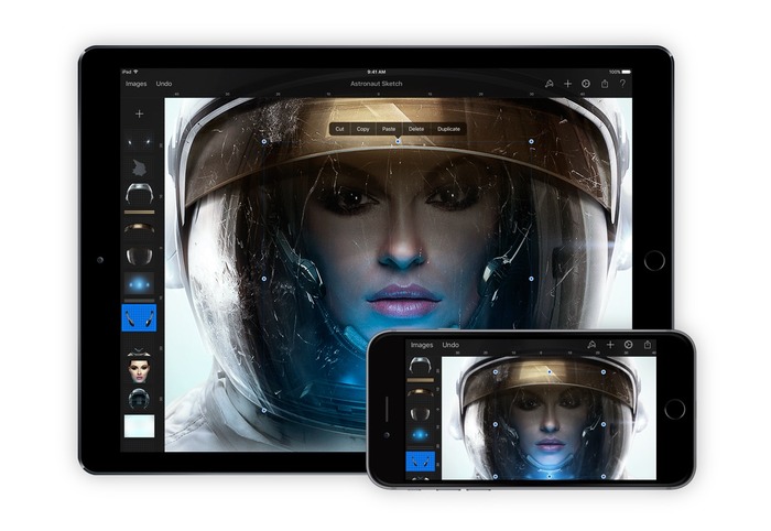 Pixelmator for iOSがアップデートしiPad ProとApple Pencilでパームリジェクション機能を、iPhone 6sで3D Touch機能をサポート。