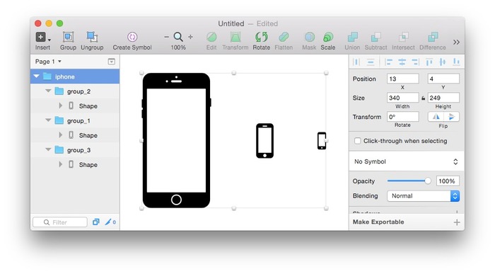 iPhone-Responsive-Icon-Sketch