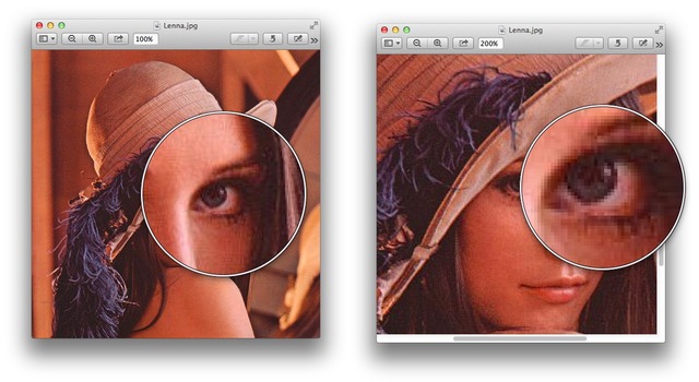 プレビューの拡大倍率