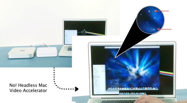 NewerTech Headless Mac Video Acceterator が接続されていない Mac mini