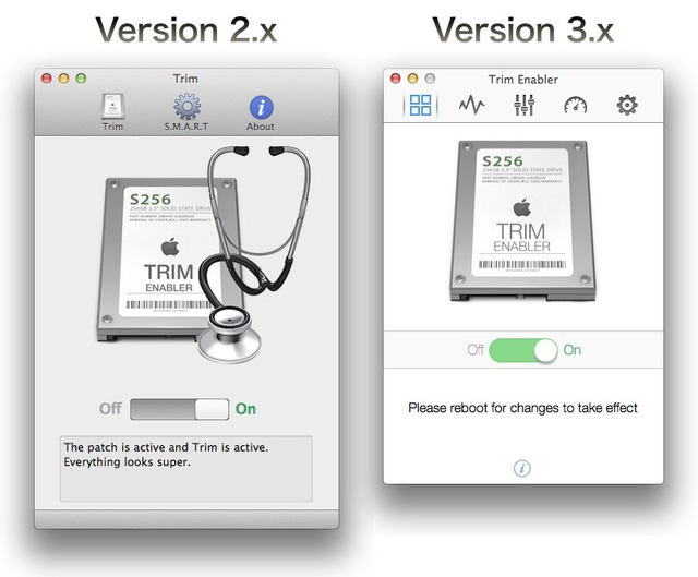 Trim Enabler Version 2とフラットデザインの3