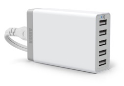Anker 40W 5ポート USB急速充電器 ACアダプタ PowerIQ搭載 iPhone6/iPhone5C/5S/5/4S/4/iPod/iPad/Xperia/GALAXY/ウォークマン等対応 【PowerIQ搭載】