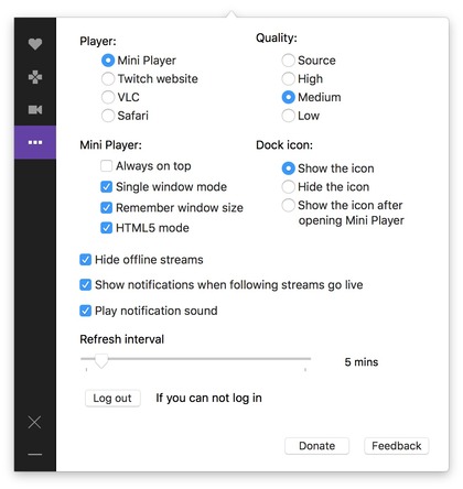 Twitch-Client-LiveNow-for-Mac-Settings