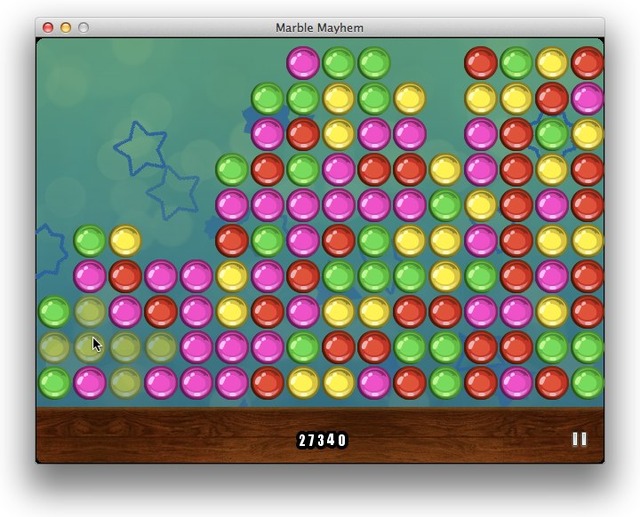 Marble Mayhemはバブルブレーカーゲームです