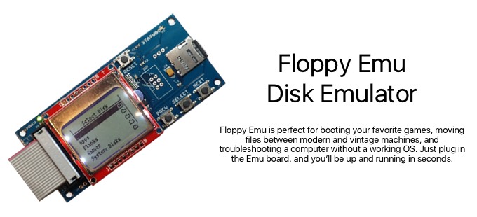 Apple IIなどのフロッピーディスクをSDカードを利用しエミュレートできる「Floppy Emu Disk Emulator」が3.5インチディスクおよびオートマウントをサポート。