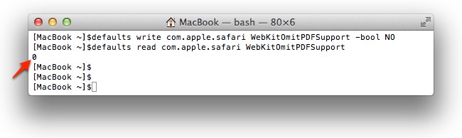 Safari WebKitOmitPDFSupport -bool NOでPDFファイル閲覧
