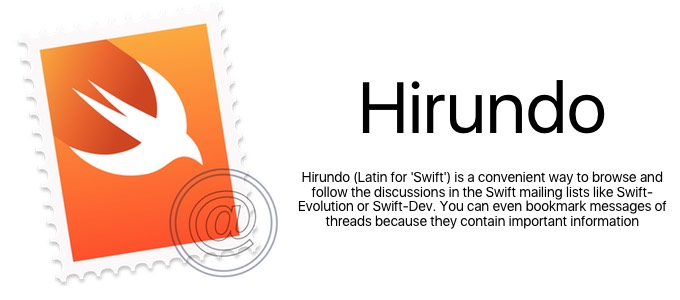 Swift .orgメーリングリストの閲覧、検索、スレッド管理ができるMac用アプリ「Hirundo」のBeta版がリリース。