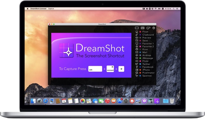 StackSocial、AdobeアプリやSkitch、Pixelmatorなどに撮影した画像を書き出しできるMac用スクリーンショットアプリ「DreamShot」をキャンペーンで無料配布中。