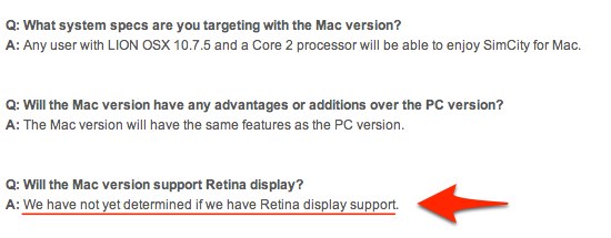 Retina対応: We have not yet determined if we have Retina display support
