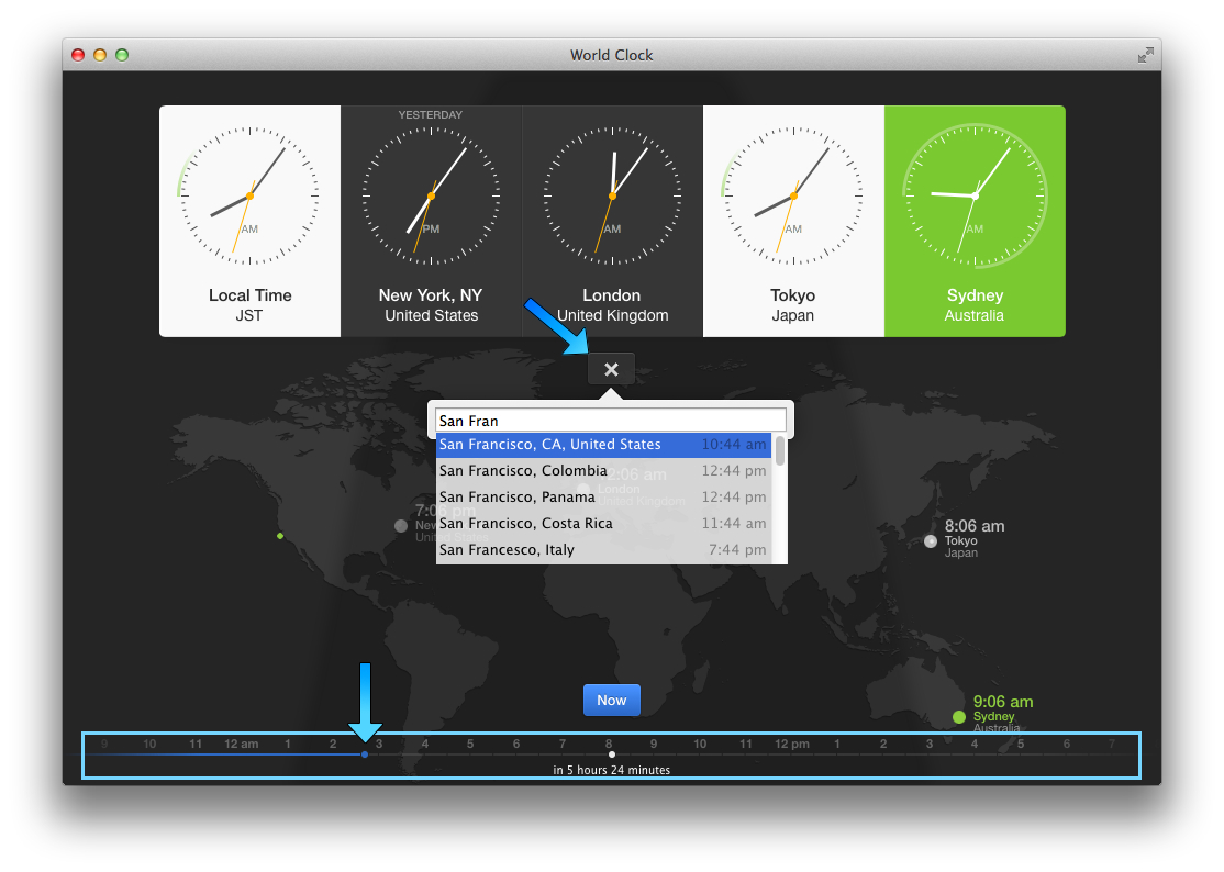 設定した都市の時間が分かる世界時計アプリ World Clock For Mac が無料セール中 pl Ch