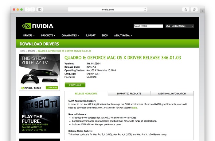 CUDA-DRIVER-for-OS-X10104