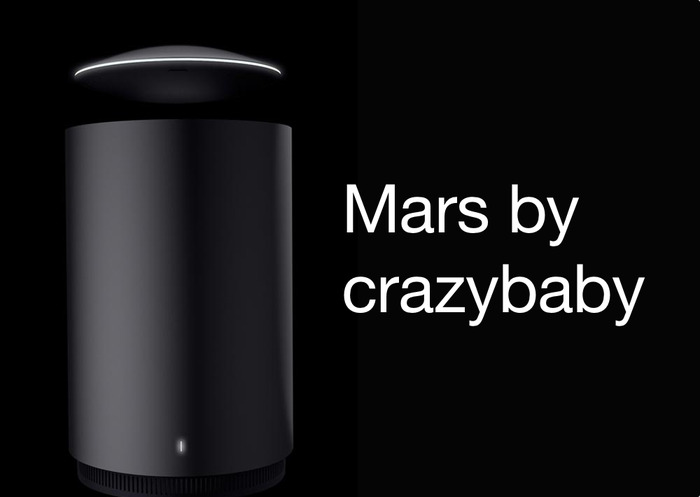 Mac Pro Late 2013の上にUFOを付けた様なBluetoothスピーカー「Mars by crazybaby」がプレオーダー開始。