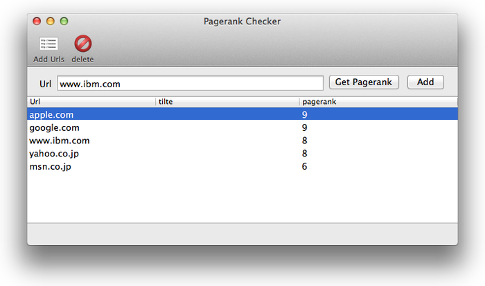 複数のサイトのGoogle PageRankを表示してくれるアプリ「Tiny PageRank Checker」が無料セール中