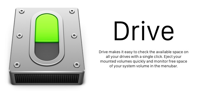 Macの内部ストレージだけでなく、DropboxやGoogle Drive、OneDriveの使用容量をメニューバーに表示してくれるアプリ「Drive」が無料セール中。