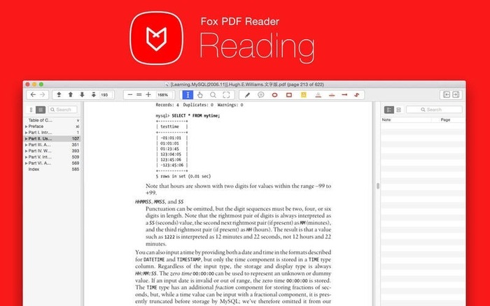 PDF-TeX Syncやスナップショット機能を備えたMac用 PDFビュワー「Fox PDF Reader」が無料セール中。