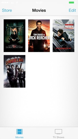 iOS7の動画アプリはアートワーク表示のみ