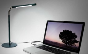 GREEN HOUSE タッチセンサー搭載 スイッチレスLEDスタンドライト シルバー GH-LED22TACS