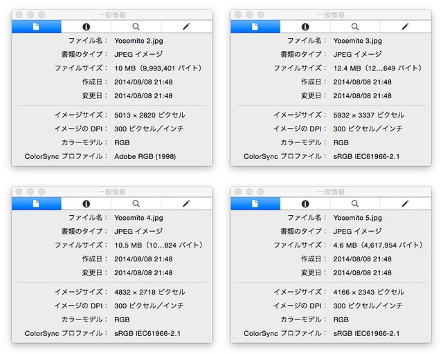 OS X Yosemiteで追加されたヨセミテ国立公園の壁紙情報