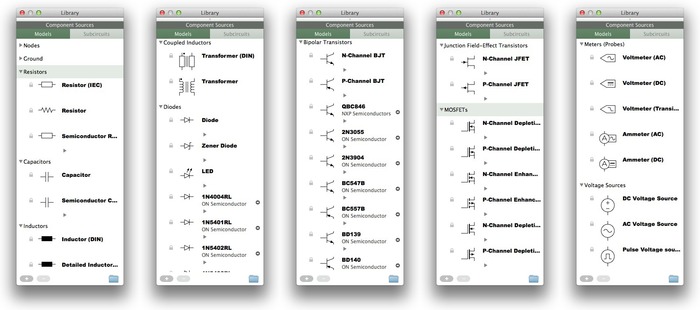 Macで使える回路シミュレータVoltaのLibrary