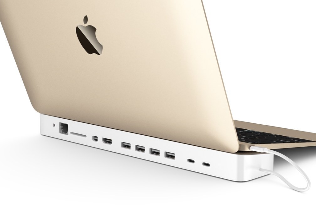 MacBook (Retina, 12-inch, Early 2015)にUSB-AやHDMIなど合計13ポートを増設できるUSB-C Dock「HydraDock」が2016年2月より出荷を開始。