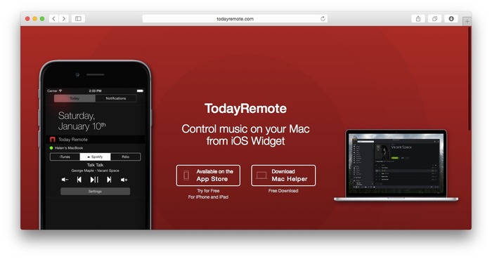TodayRemote-Control-music-on-your-Mac-from-iOS