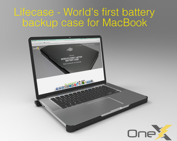 MacBook Pro用の外付けバッテリーケース「Lifecase」がクラウドファンディングに登場。