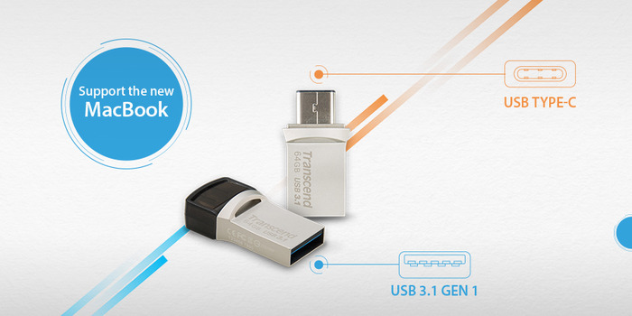 Transcend、USB Type-A＆Cコネクタを備えたUSB 3.1 Gen1対応のUSBメモリ「JetFlash 890S」を発表。