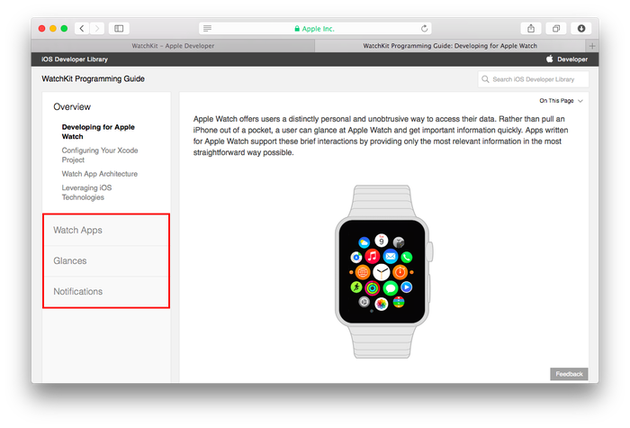 WatchKit Programming Guide: Developing for Apple Watch