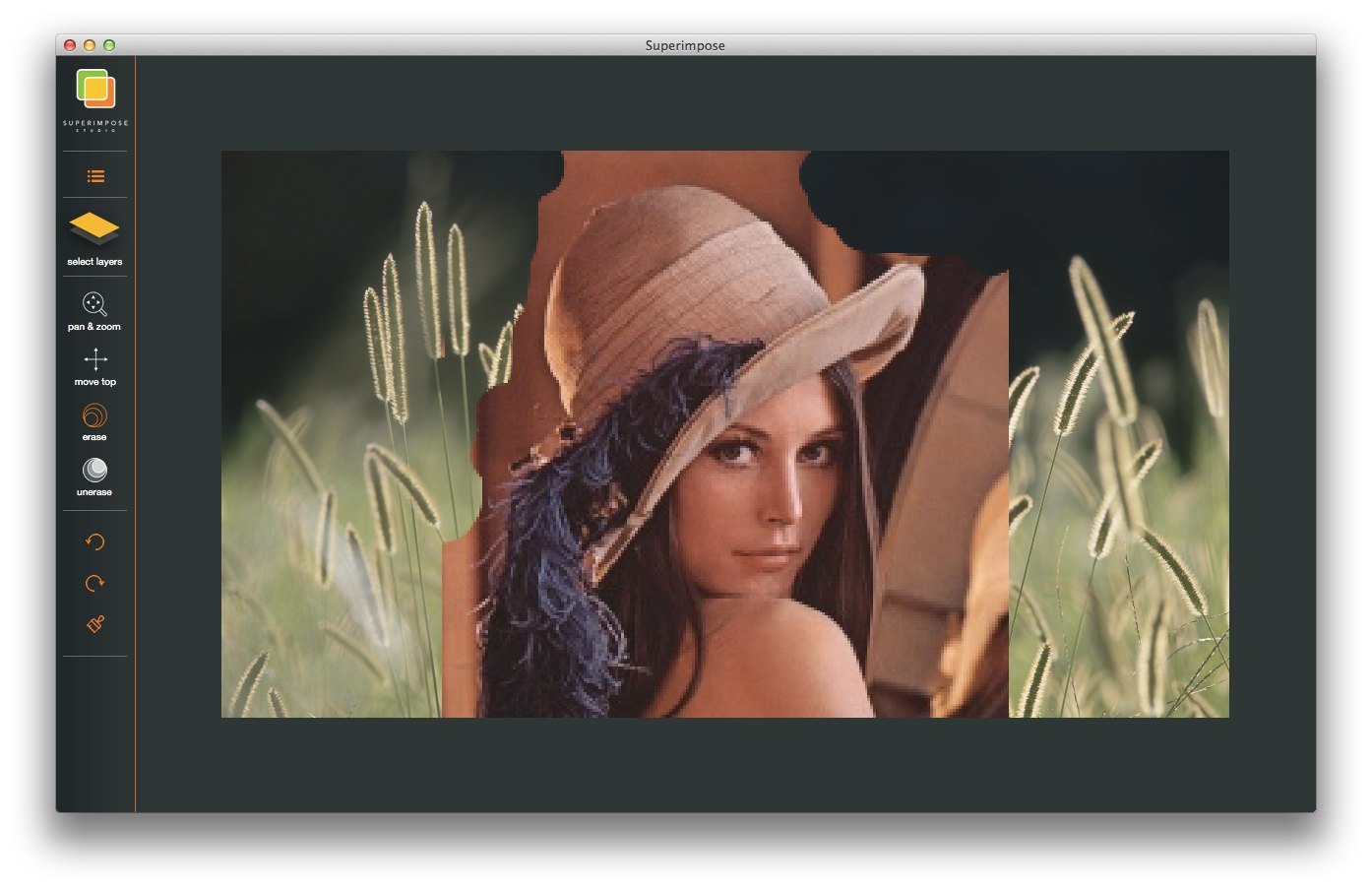 リアルタイムプレビューを見ながら背景を消して合成写真を作成できるmac用アプリ Superimpose Studio pl Ch
