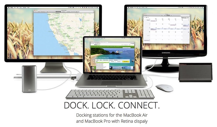 アーキサイト、USB 2.0/3.0やLAN、セキュリティスロットを増設できる米infiniWing社のMacBook専用Dock「LandingZone」シリーズを発売。