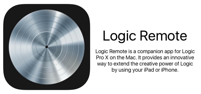 Apple、Logic Pro XをiOSデバイスから操作できるコンパニオンアプリ「Logic Remote」をv1.3へアップデートしiPad ProおよびiPhoneをサポート。