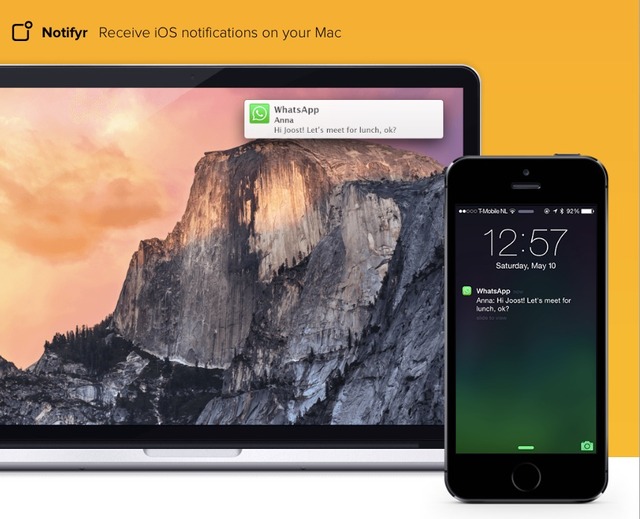 iPhone/iPadの通知をBluetooth経由でMacに表示してくれるアプリ「Notifyr」が無料セール中。