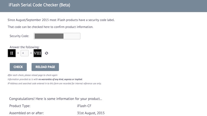iFlash-Serial-Checker-Site