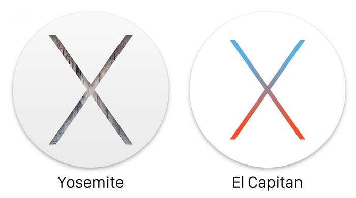 実は多くのアイコンが変更されているYosemiteとEl Capitanのアイコン デザインの違い。