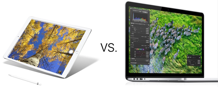 iMovieを用いた4Kムービーの書出しベンチマークではiPad ProとMacBook Pro (Retina, 15-inch, Late 2013)上位モデルが同程度の性能に。