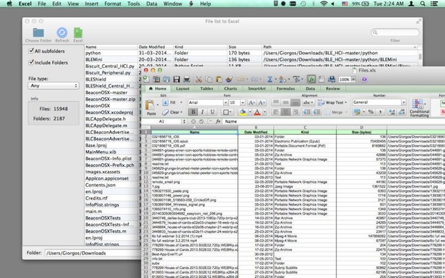 File-list-to-Excel-Hero