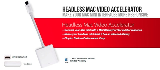 NewerTech、ヘッドレスMac mini用GPUアクセレーター「Headless Mac Video Accelerator」を発売。