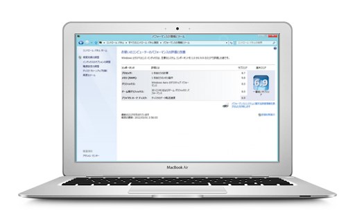 MacBook Air Mid 2013にWindows8インストールしてエクスペリエンスインデックスを測ってみた