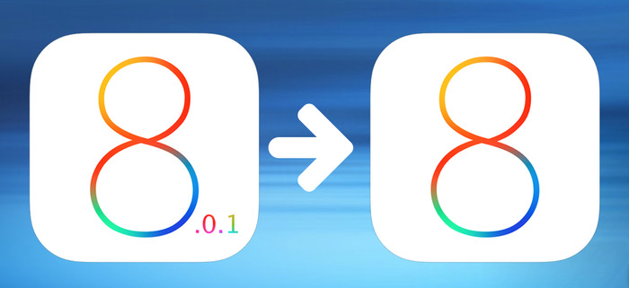iOS 8.0.1からiOS 8へダウングレードする方法まとめ。
