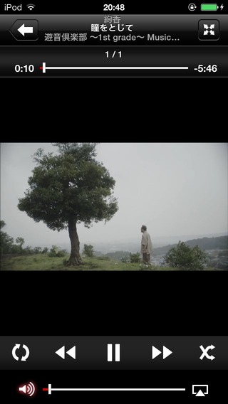 jpアプリでミュージックビデオ再生