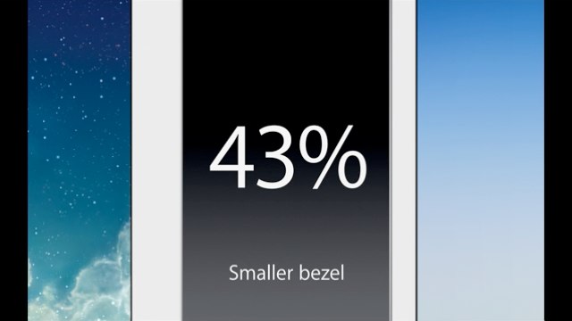 Apple-iPad4とiPad5(Air)のベゼル