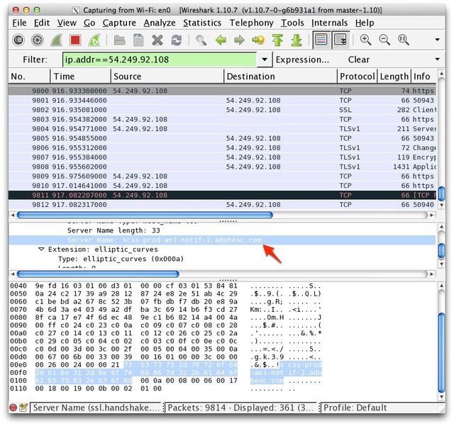 Adobe-Adobesc-Amazon-Web-Services-Wireshark