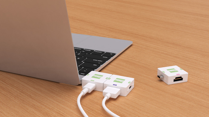 新しいMacBookに対応し、USB-A, USB-C, HDMIポートを増設できるブロック型のアダプター「Cusby」がIndiegogoに登場予定。